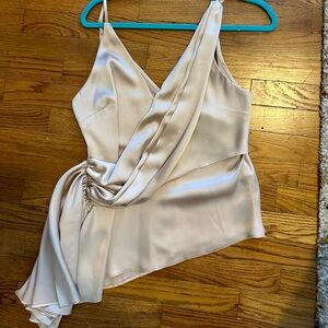 ASOS dusty pink satin top